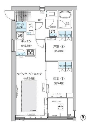 ガーデニエール砧　ＷＥＳＴの物件間取画像